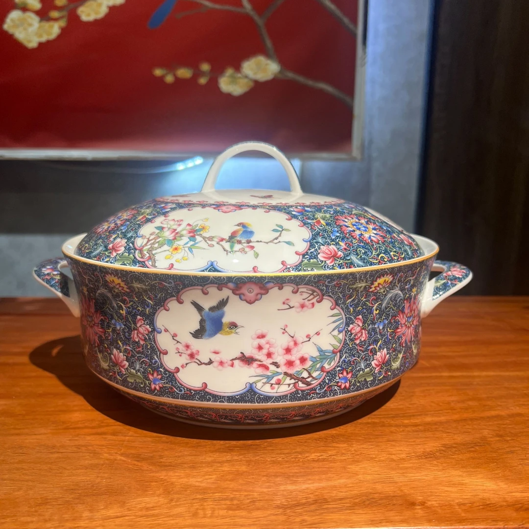 【富贵煲合集】景德镇高温陶瓷带盖大号品锅汤锅汤盆汤碗双耳防烫
