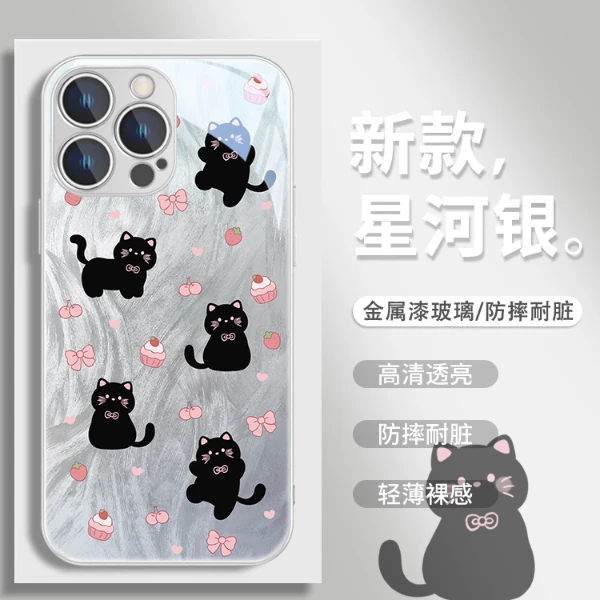 羽纱猫咪适用于苹果/华为/小米/OPPO/VIVO网红热销可爱闺蜜手机壳