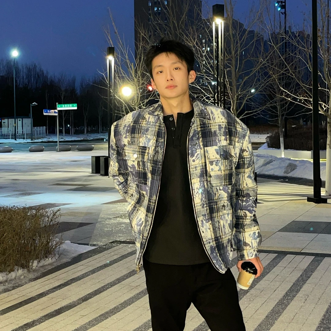 【一周年福利】正肩轻薄美式时尚潮流牛仔风格子外棉服百搭外套时尚