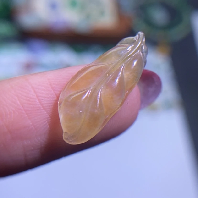 【闪购商品】翡翠挂件未镶嵌叶子