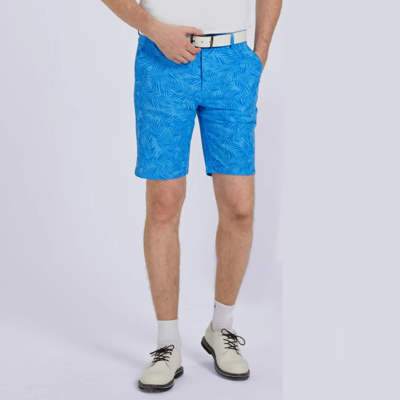 高尔夫裤子男时尚迷彩短裤速干弹力运动中裤夏季沙滩风裤男装短裤