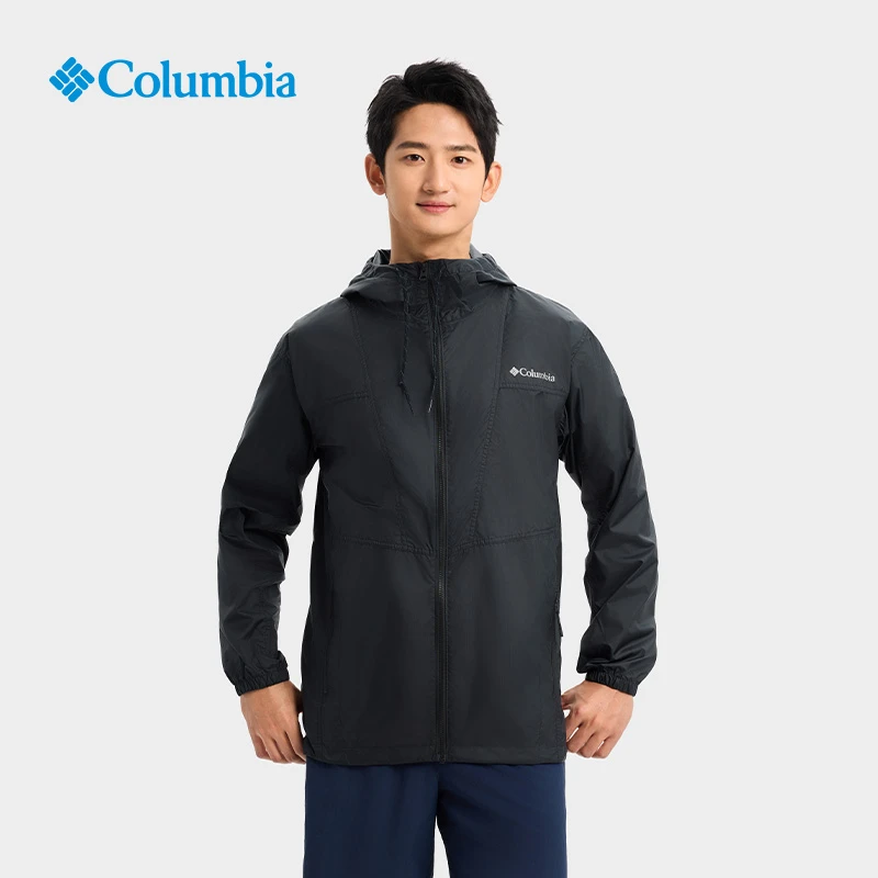 Columbia哥伦比亚户外男子轻薄皮肤衣撞色防风运动休闲夹克WE9620