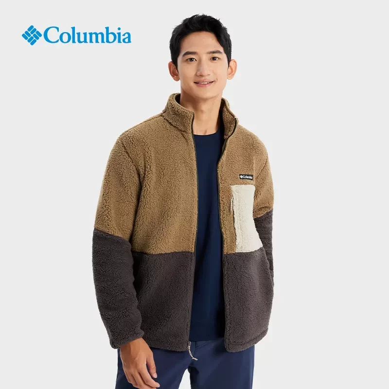 【降温防寒】哥伦比亚抓绒衣男款户外加厚立领加绒摇粒绒外套AE0790