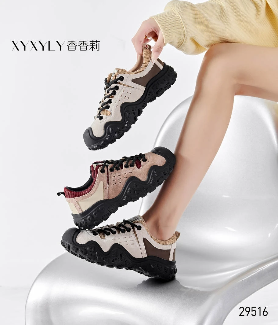 香香莉29516新款时尚休闲轻便女鞋舒适休闲爆款显瘦运动鞋2025春
