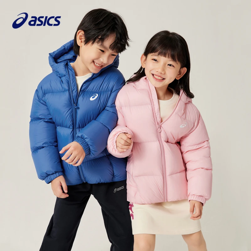 ASICS/亚瑟士童装男女儿童连帽轻薄羽绒服冬季保暖334221073026