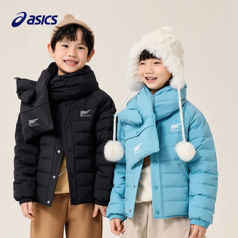 !ASICS亚瑟士童装男女儿童羽绒服冬季加厚保暖外套334221073020