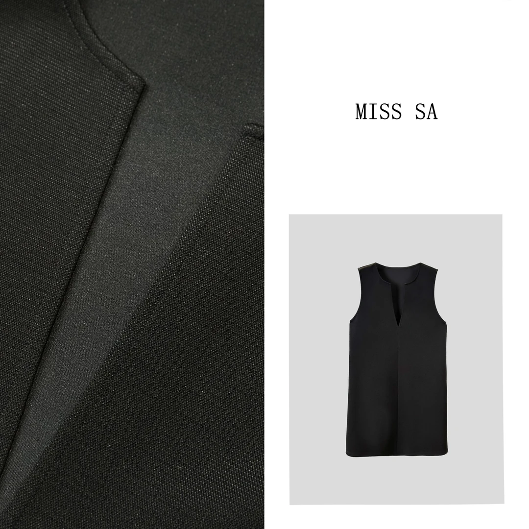 MISS SA 春夏新款简约气质百搭显瘦连衣裙 24038106