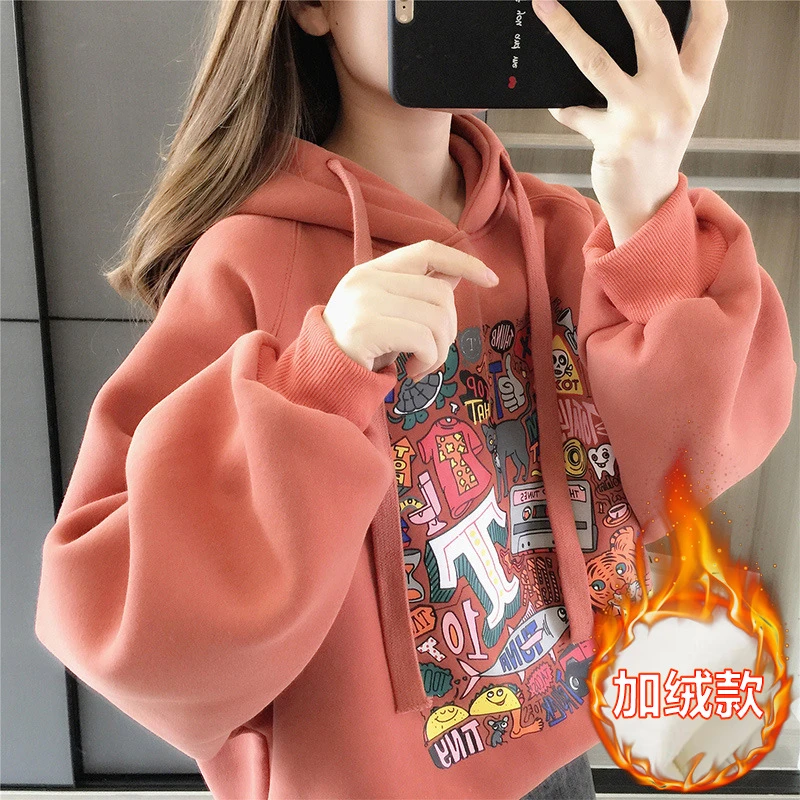 女童春秋卫衣2025新款韩版洋气儿童加绒长袖中大童时髦上衣6-15岁