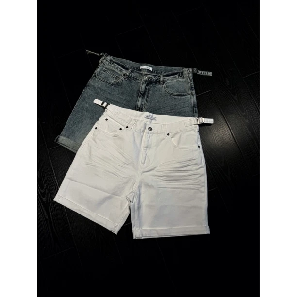 DRUNKCORNER 【十周年限定】双搭襻夏季牛仔短裤休闲百搭DC24W06#