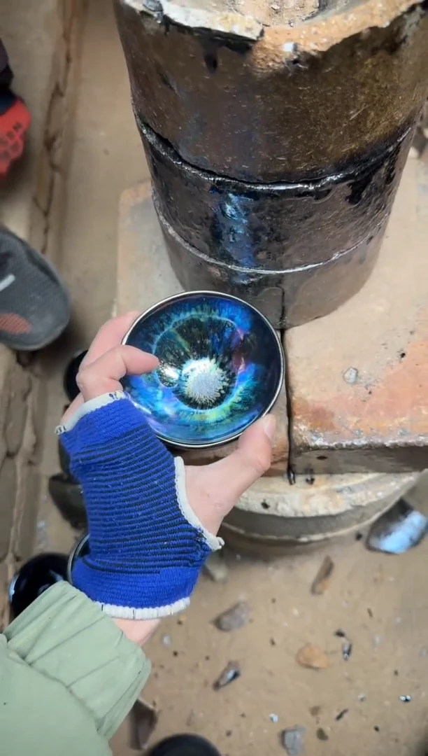 【闪购商品】玻璃茶盏七彩钻石