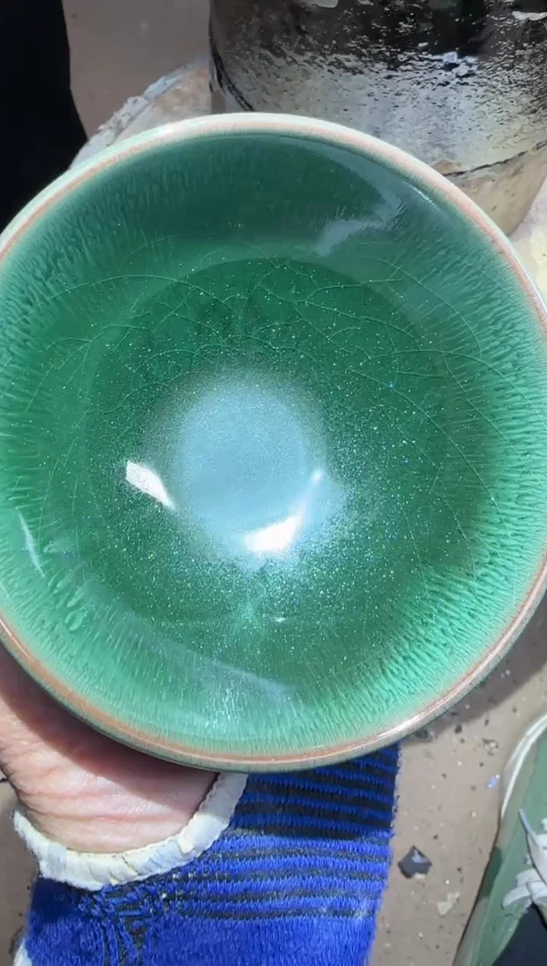 【闪购商品】瓷茶盏绿豪钻石
