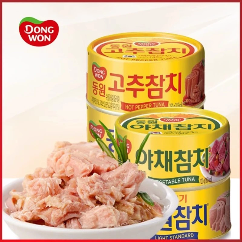 韩国东远金枪鱼罐头沙拉蛋黄酱即食鱼肉饭团寿司食材吞拿鱼食材