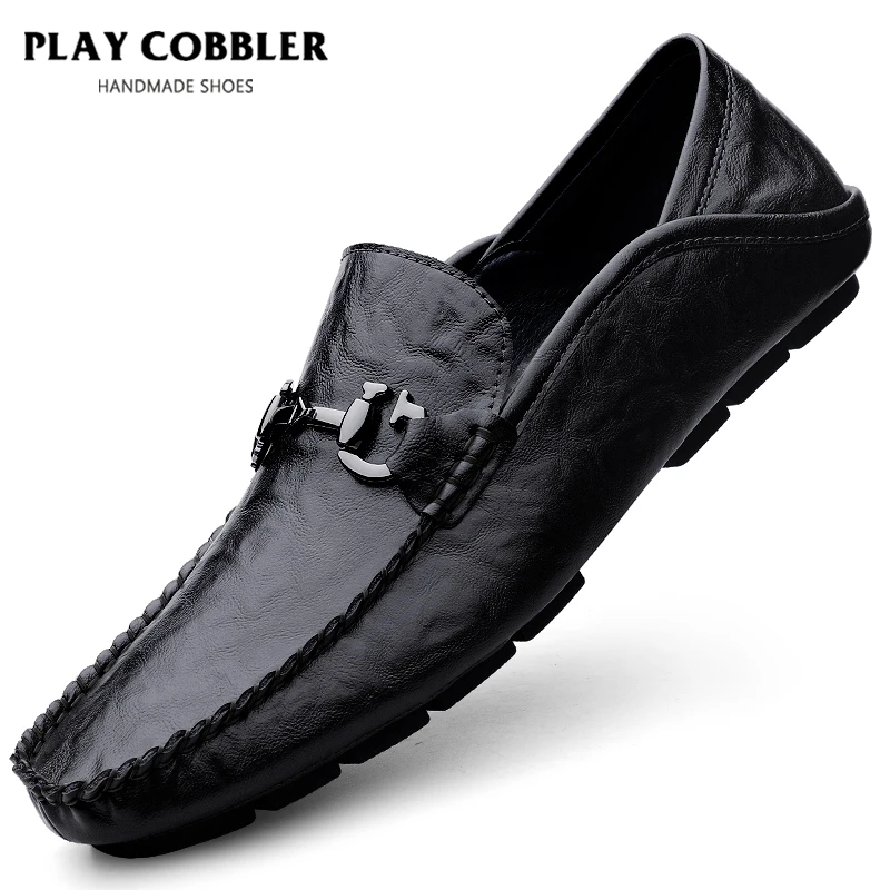 【PLAY COBBLER】豆豆鞋时尚驾车鞋潮鞋一脚蹬软面透气舒适商务软底