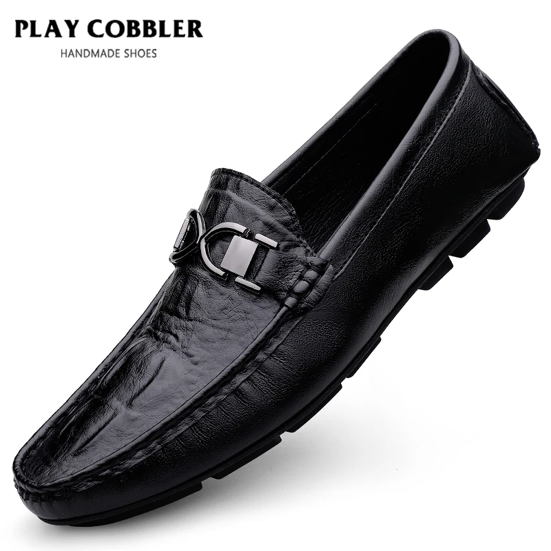 【PLAYCOBBLER】经典豆豆鞋百搭商务休闲时尚驾车鞋一脚蹬真皮男士