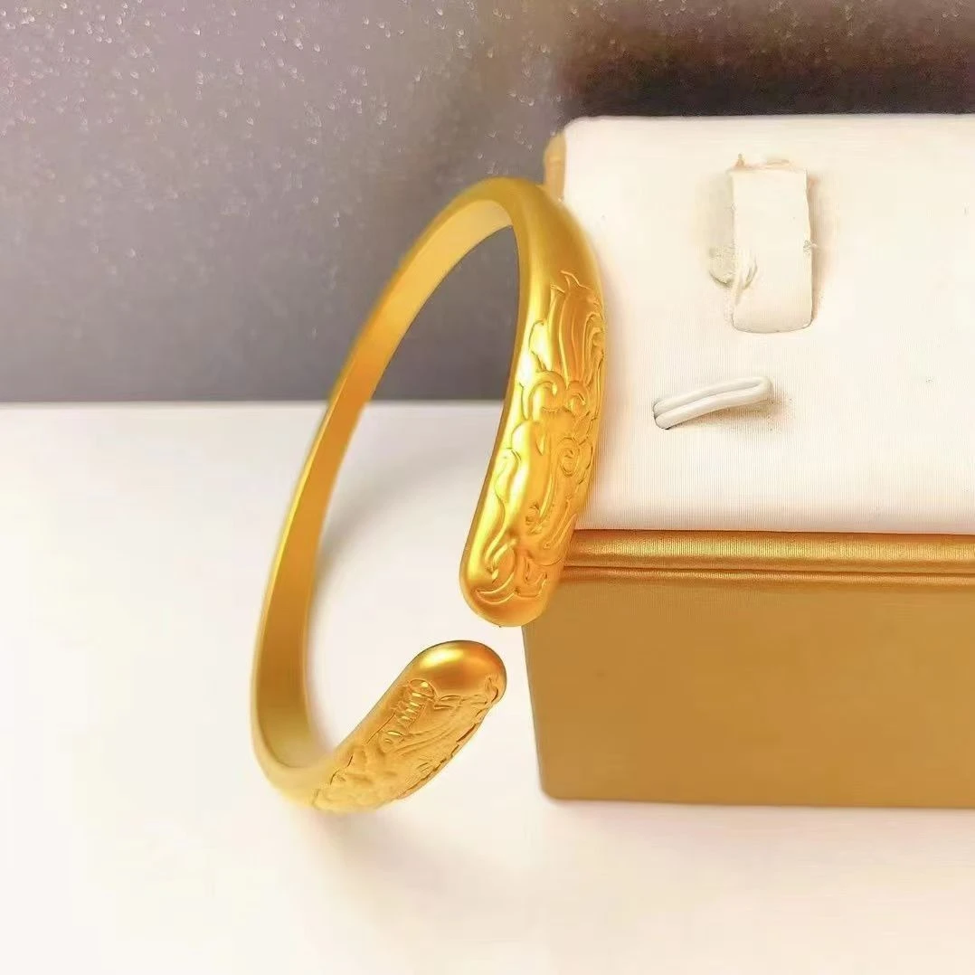 古法龙跃凤鸣复古可调节镯子手工经典时尚