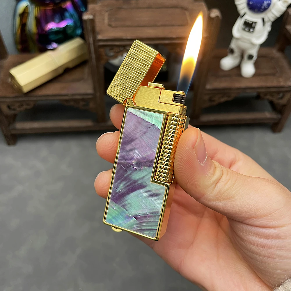 卡路窄机血色深海彩贝纯铜打火机高端男士礼品幻彩经典创意打火机