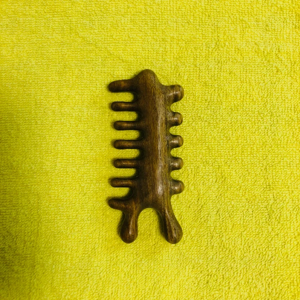 大飞龙绿檀按摩梳子多功能防脱头疗刮痧舒筋活络梳头宽齿梳子家用