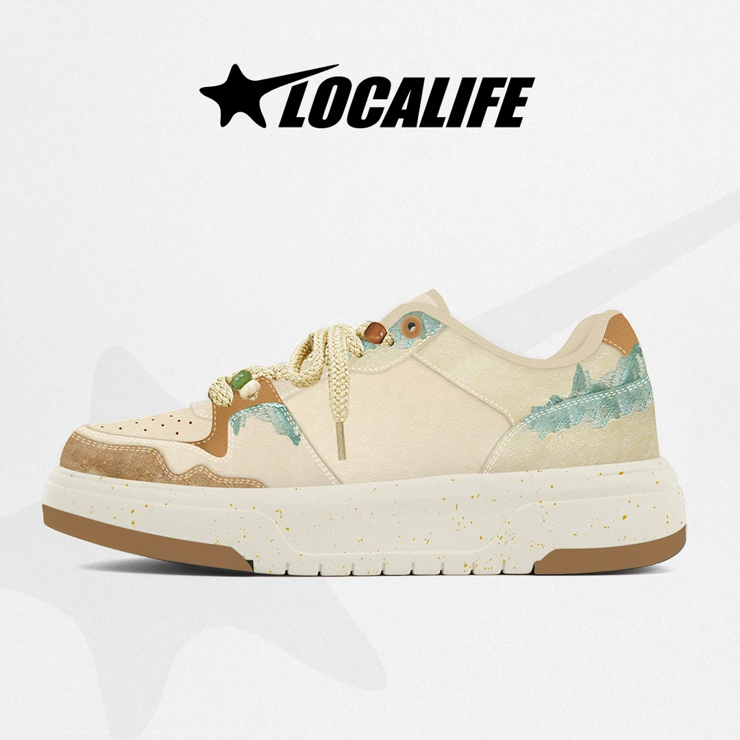Localife/洛卡主义2024年秋季新款情侣百搭低帮男鞋休闲小白鞋女
