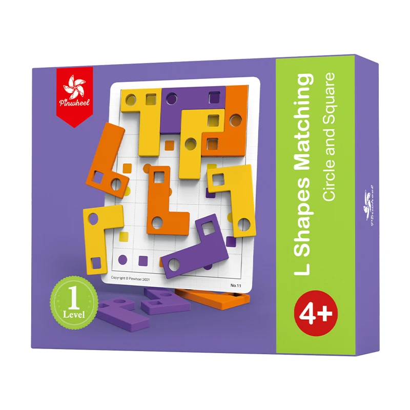 4岁+L型逻辑配对桌游逻辑思维训练益智玩具