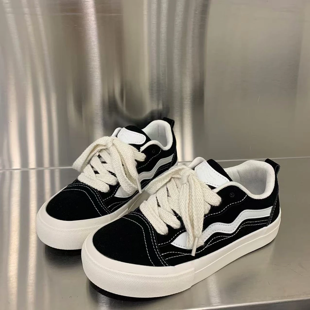 奥利奥夹心 黑色时尚休闲鞋低帮ins百搭811