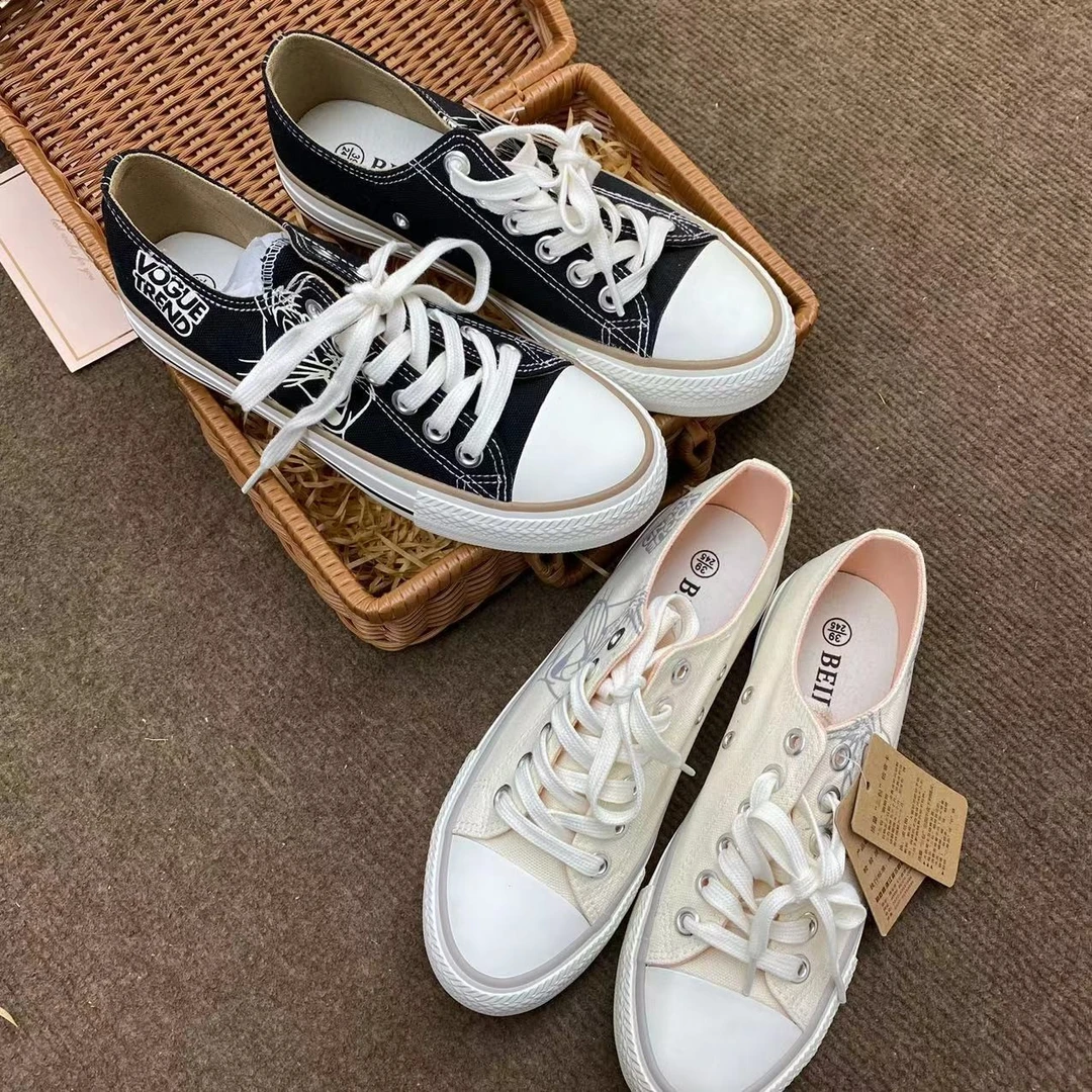 张张 6099基础款式百搭帆布鞋（偏小一码）