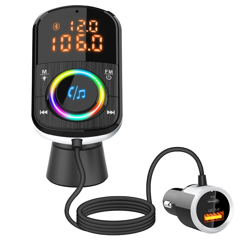 车载mp3播放器插卡蓝牙接收器免提电话音乐USB汽车点烟器充电器
