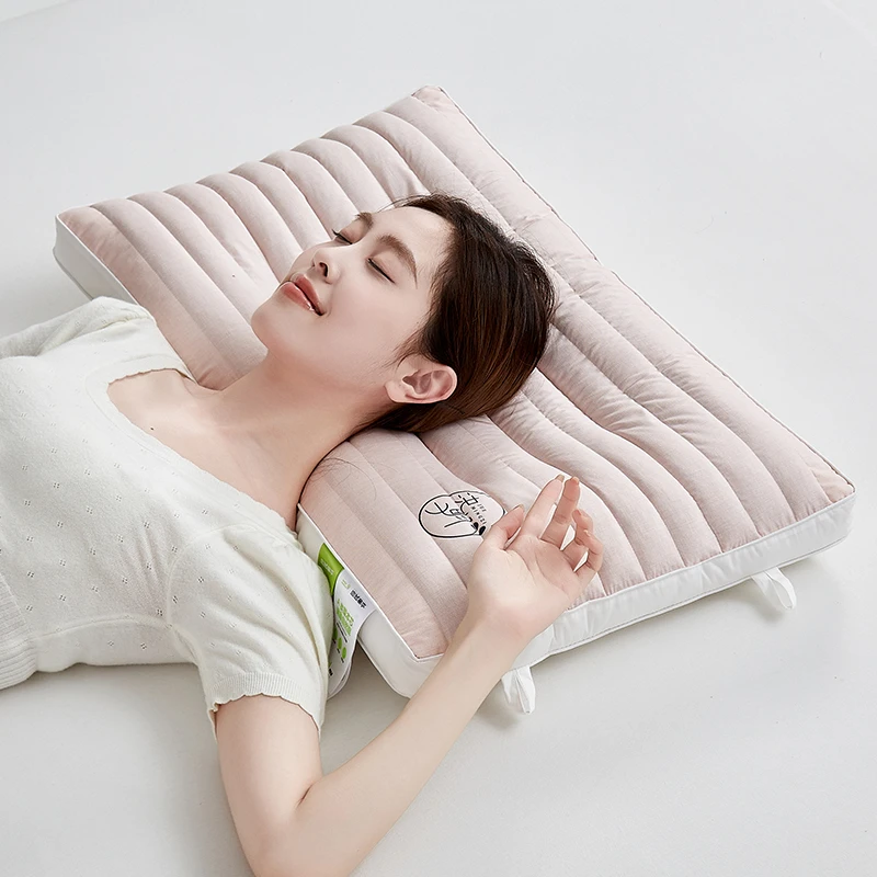 五星级酒店护颈椎专用枕芯半决明子枕头枕芯成人偏硬低枕助眠枕头