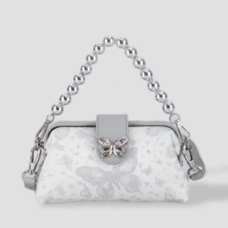 【路遥定制】百搭时尚国风夹子包 DFN00114-灰色 YY