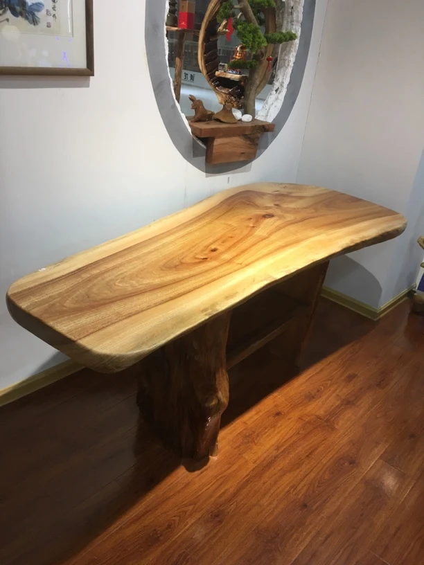 原生态 香樟木艺术平面茶几