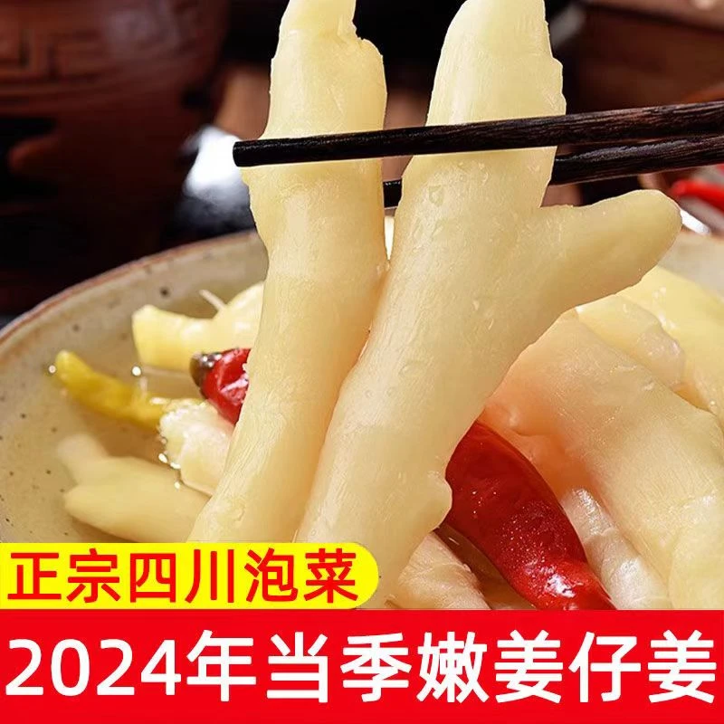 重庆泡菜嫩姜泡姜生姜腌制 泡姜芽仔下饭开胃菜 1斤包邮