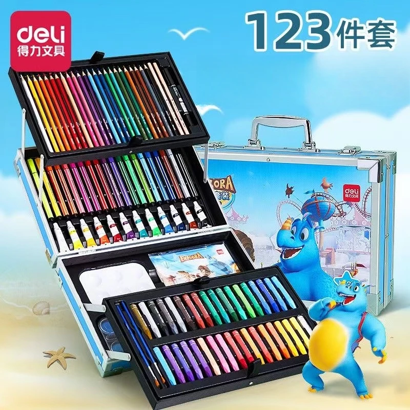 QW-得力-75406-绘画123件套装（款式不选）
