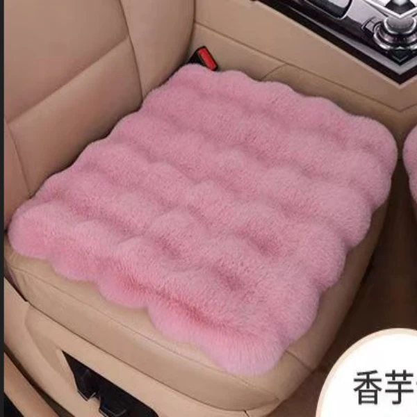 单片新款高档汽车坐垫泡泡绒毛绒冬季座垫