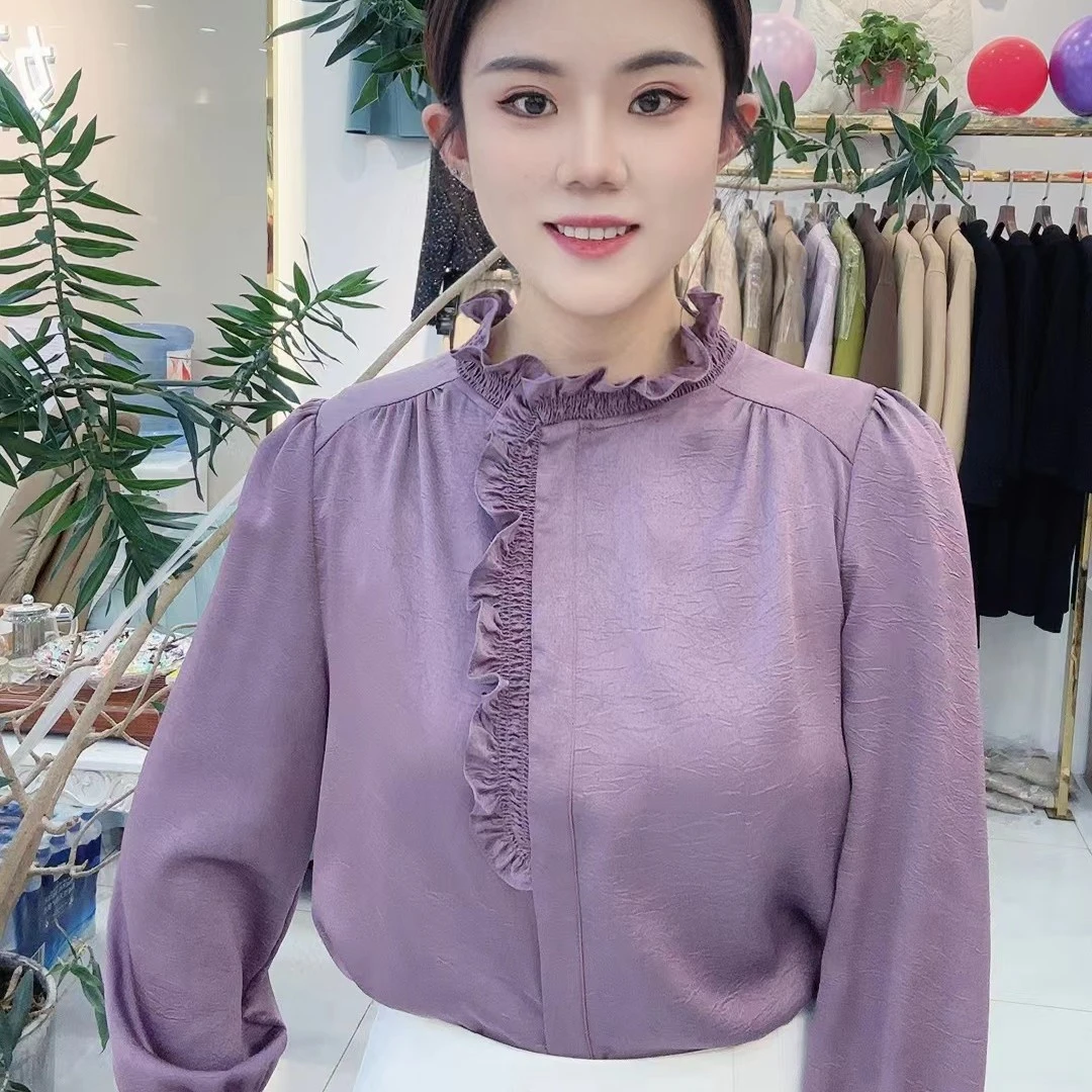 妱茗新品衬衫上新知性优雅简约大方时尚百搭