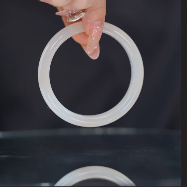 【睿泽鉴宝】天然玉髓白月光手镯   ZY3680