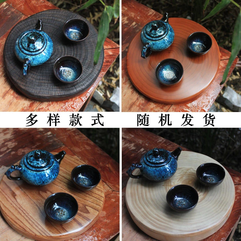 多样香樟银杏苦楝榉木树碳化干泡台杯垫家用