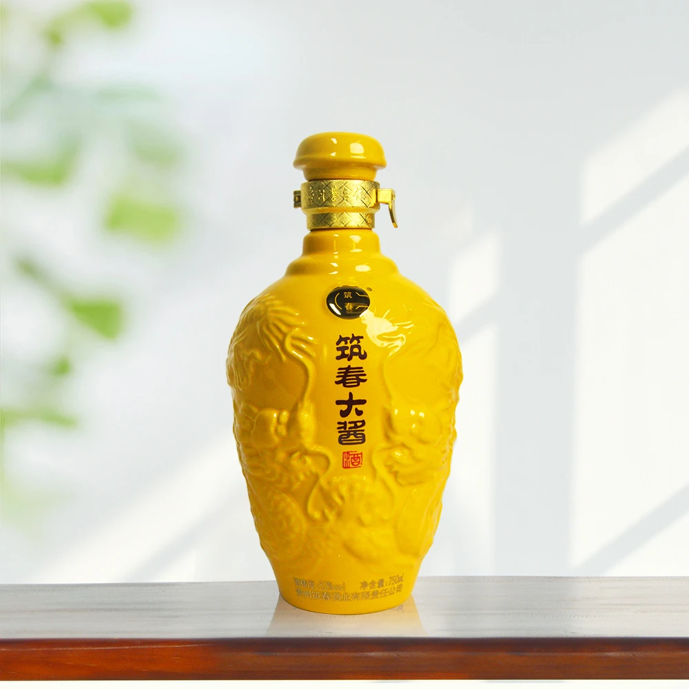 筑春大酱黄龙瓶（裸瓶）2023年【专属】 酱香型白酒 高端53度750ML