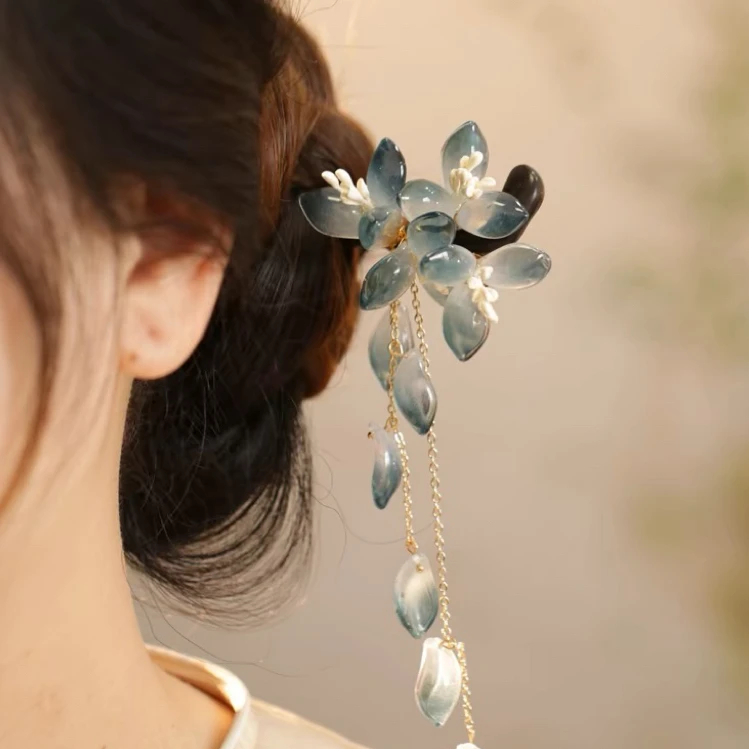 发簪新中式古风 高级感古典中式木簪盘发丸子头国风旗袍配饰A55.