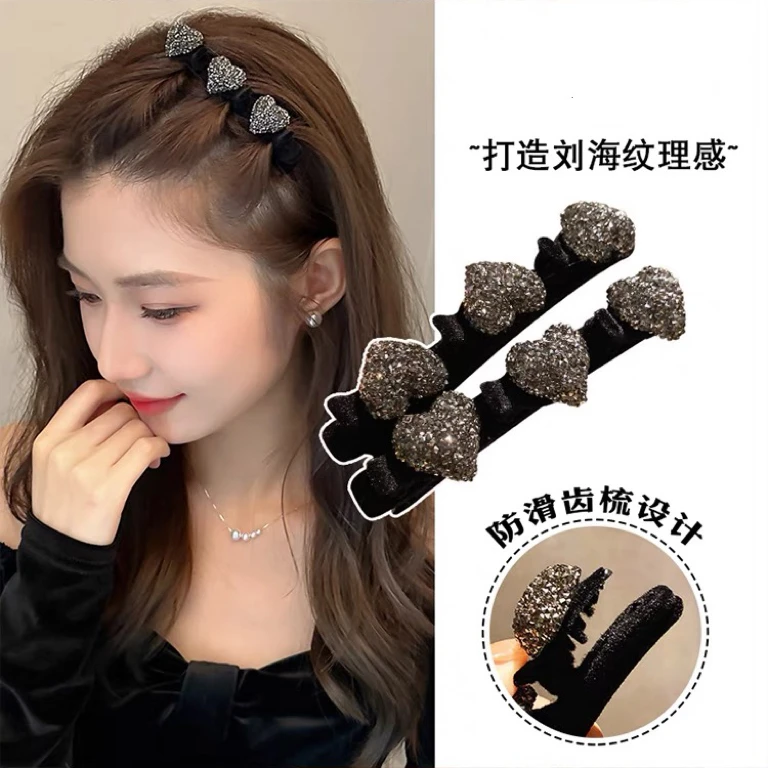 高级感发夹女秋冬侧边编发刘海发卡小号抓夹前额头发夹子头饰A700