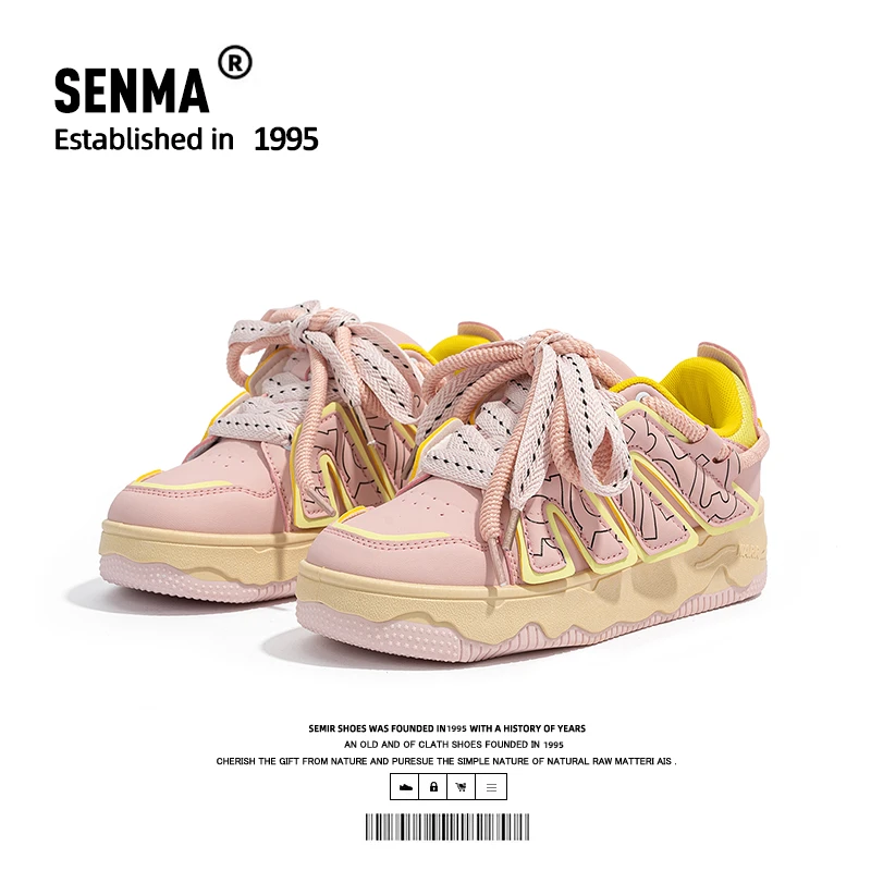 SENMA/森马夏季女鞋麦旋风厚底百搭时尚小众运动鞋潮鞋学生面包鞋
