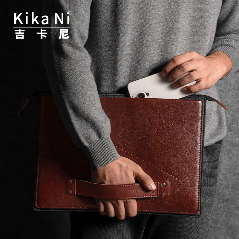 高级定制笔记本套真皮手拿信封包电脑包笔记本平板内胆包