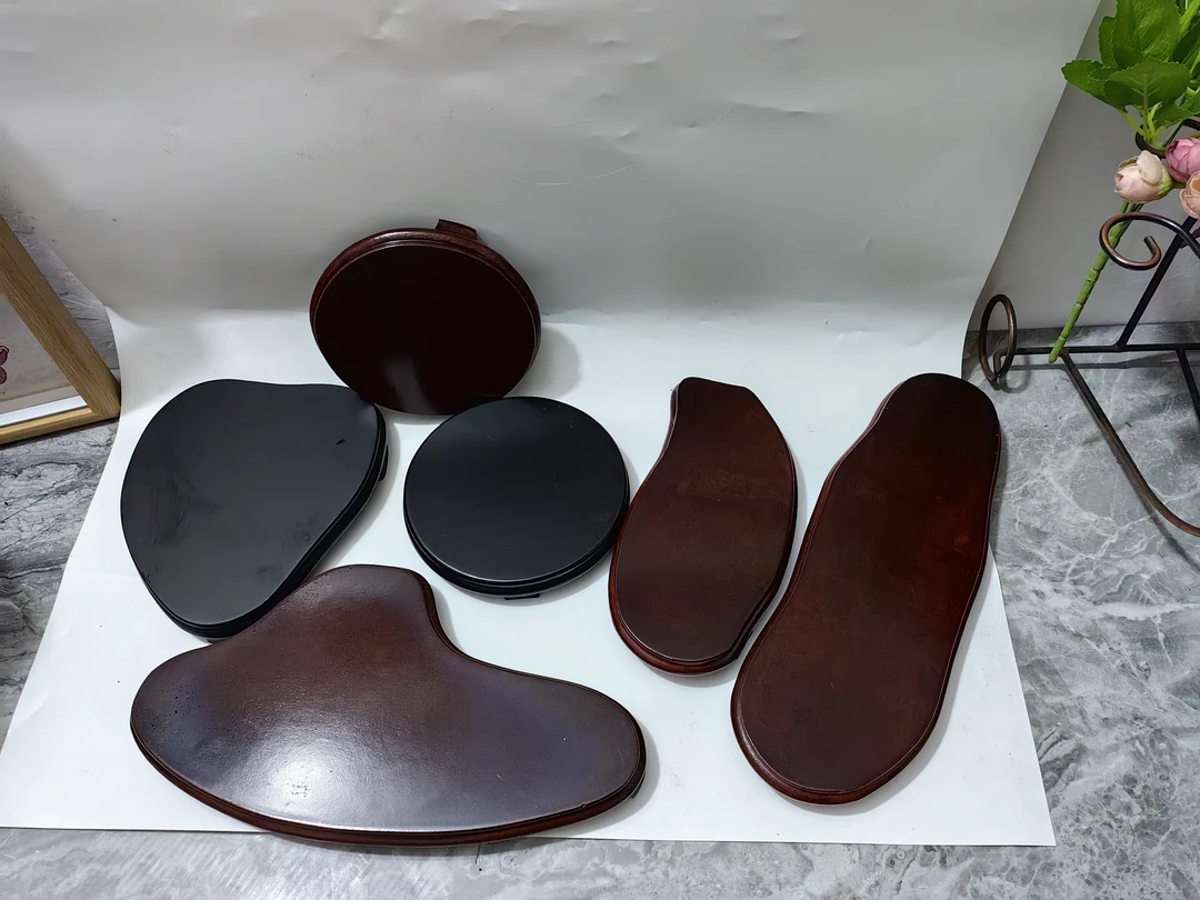 捡漏 木质底座 工艺品托盘木架多种形状多尺寸