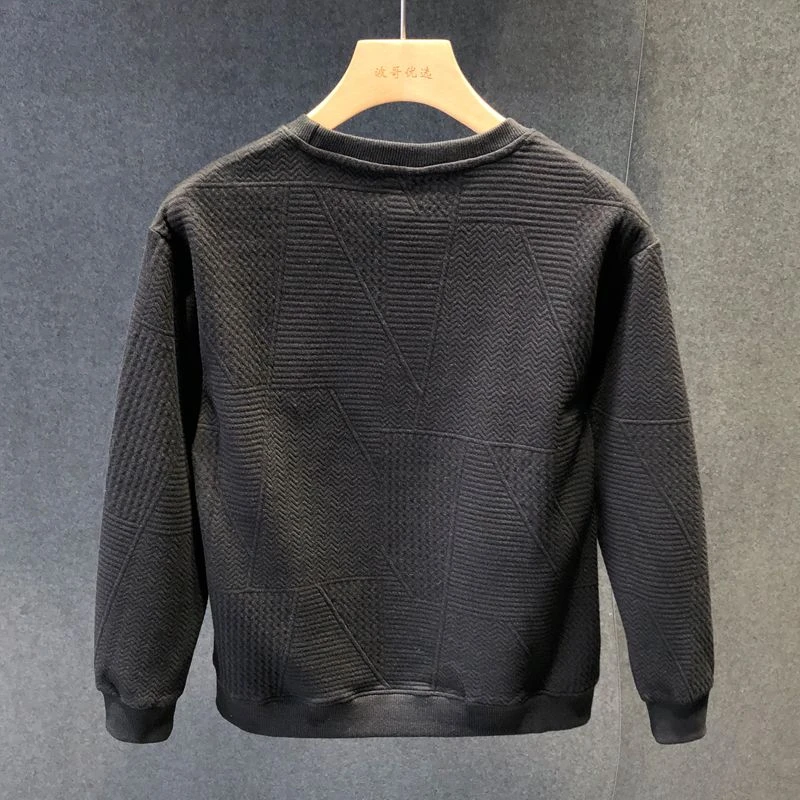 2024男士体恤长袖针织时尚休闲潮流