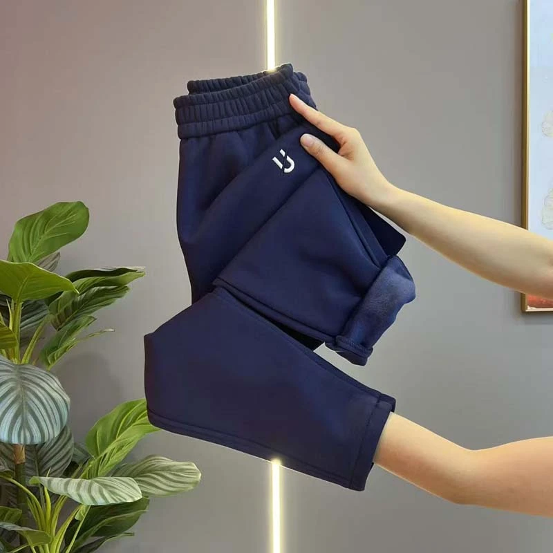 小个子萝卜裤女加厚秋冬季新款宽松百搭哈伦裤外穿显瘦九分小脚裤