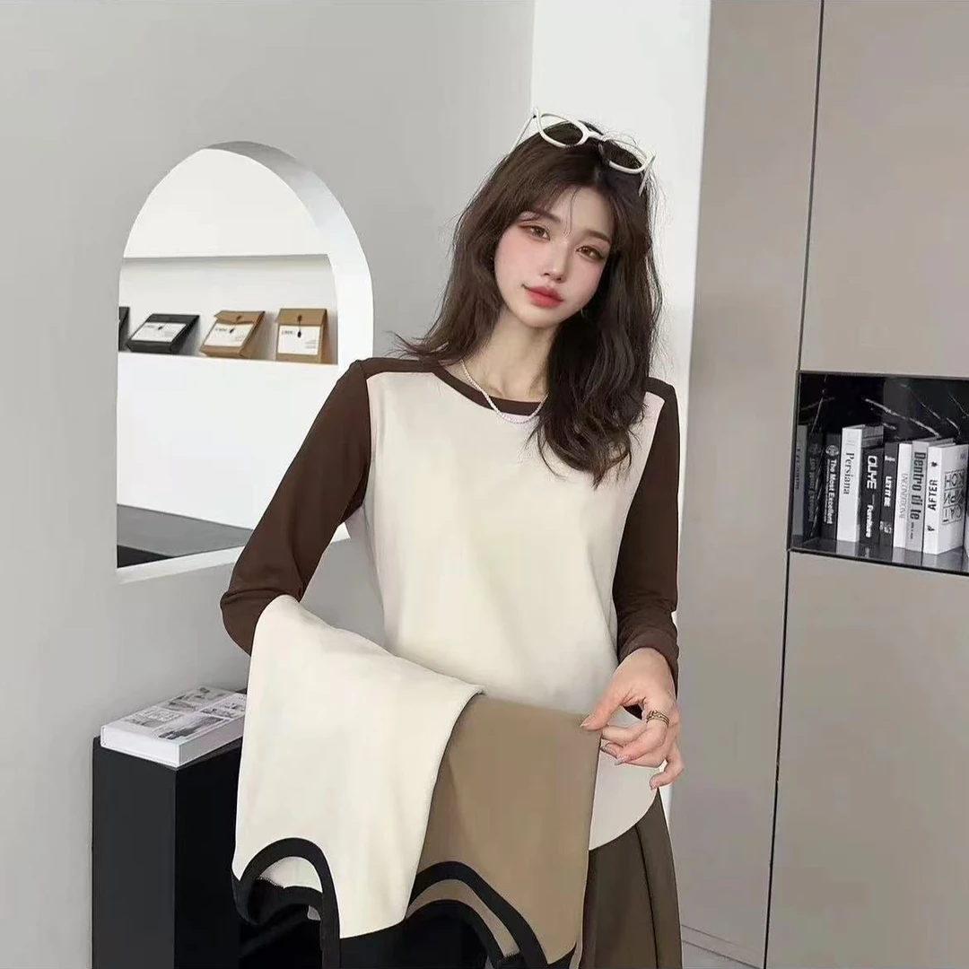 【秋冬新品】2024年拼接燕尾款玫瑰香氛养肤衣百搭修身保暖舒适