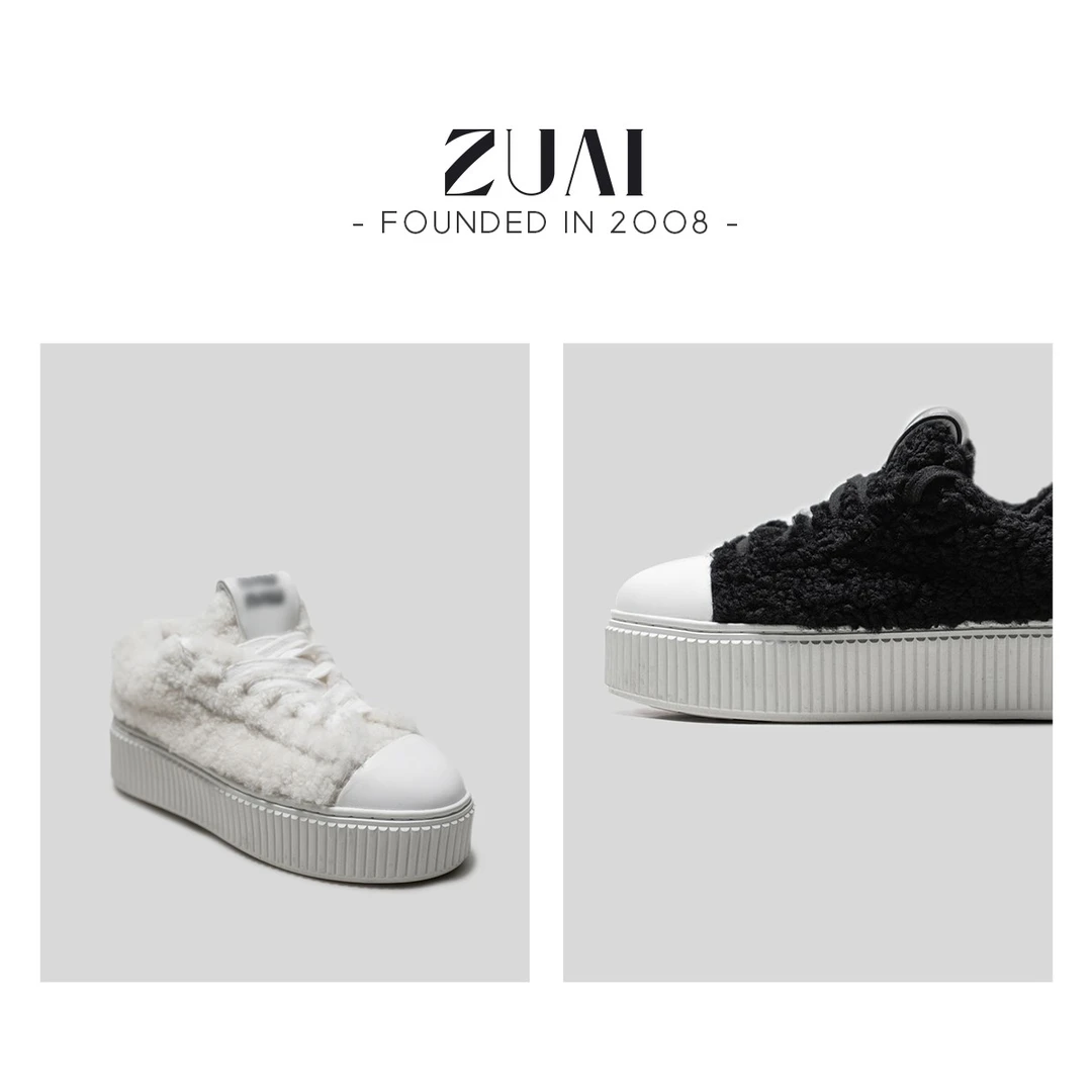 【踏入云海饼干鞋】松糕厚底小白鞋跟高4.5CM  23ZUAI144