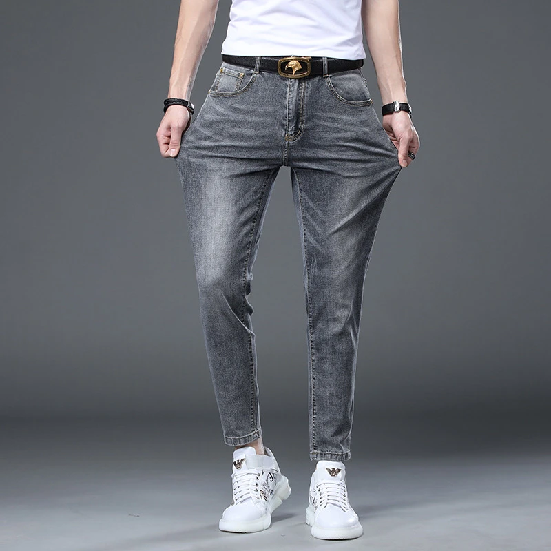 剪标男品牌折扣出口余单真品秋冬款牛货捡漏轻奢侈牛仔裤