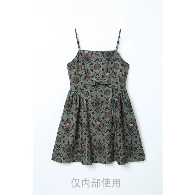 L222满印吊带裙A4