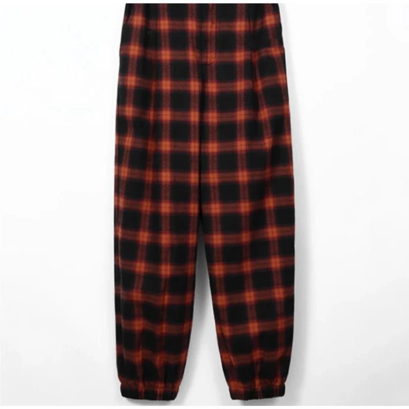 L423时尚格纹长裤A2