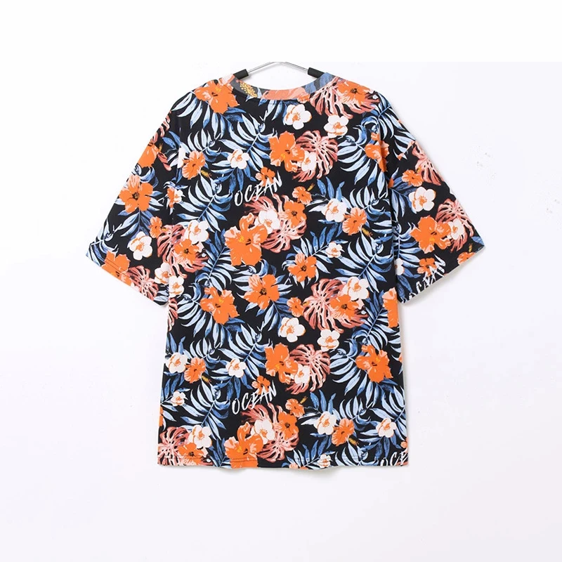 L565度假风满印针织衫