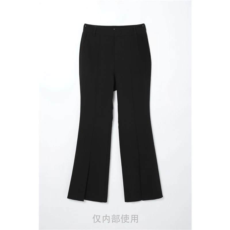 L308时髦开叉喇叭裤